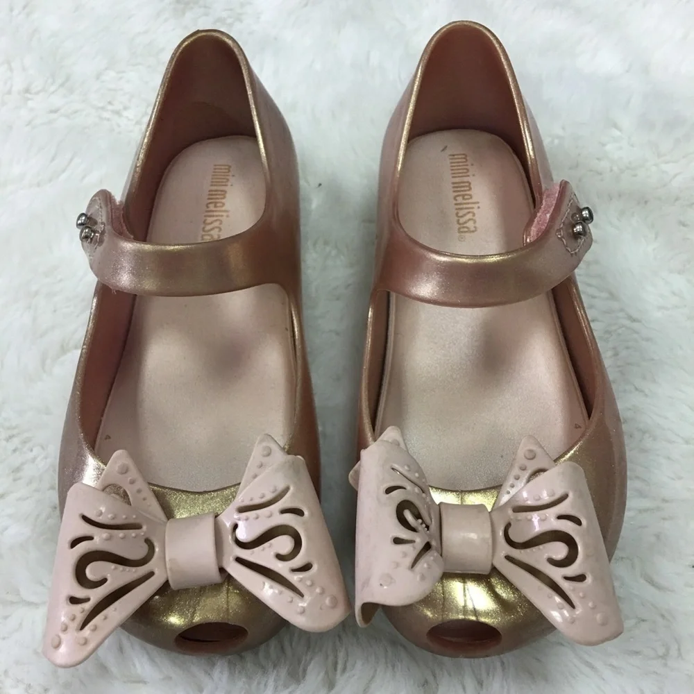 Mini Melissa Ultragirl Bow Mary Jane Shoes Size 9